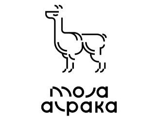 Projekt graficzny logo dla firmy online moja alpaka